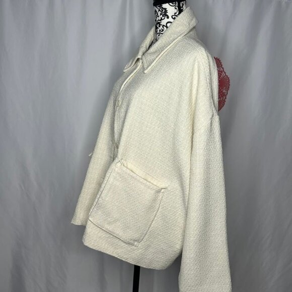 NWT Abercrombie & Fitch Off-White Tweed Jacket Size XXL - Picture 4 of 12
